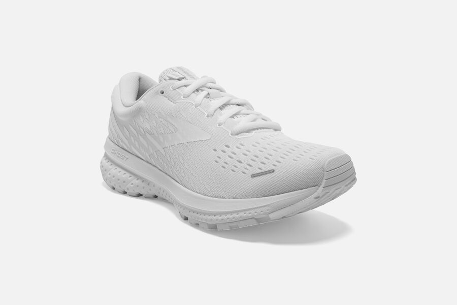 Brooks Running Shoes - Ghost 13 Road Mens - White - MJN-864791